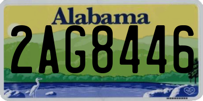 AL license plate 2AG8446