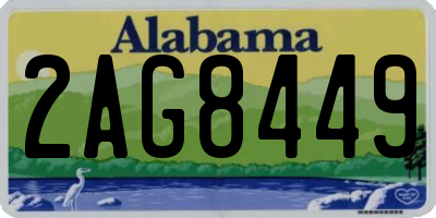 AL license plate 2AG8449