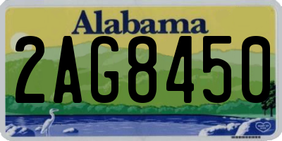 AL license plate 2AG8450