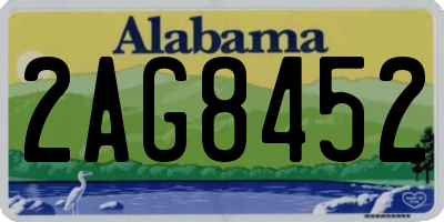 AL license plate 2AG8452