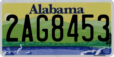 AL license plate 2AG8453
