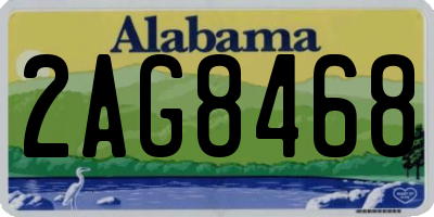 AL license plate 2AG8468