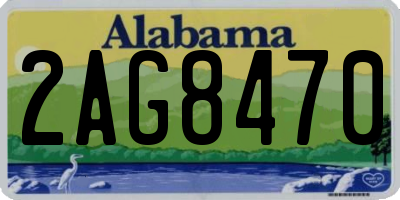 AL license plate 2AG8470