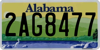 AL license plate 2AG8477