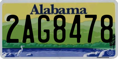 AL license plate 2AG8478