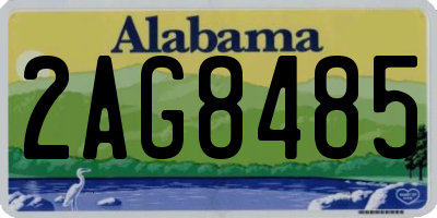 AL license plate 2AG8485