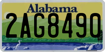 AL license plate 2AG8490