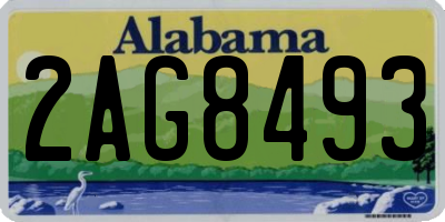 AL license plate 2AG8493