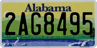 AL license plate 2AG8495