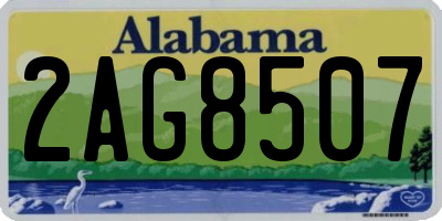 AL license plate 2AG8507