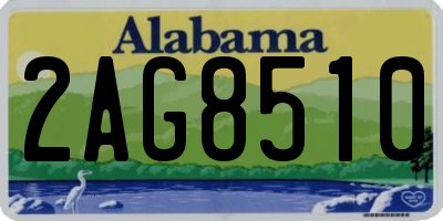 AL license plate 2AG8510