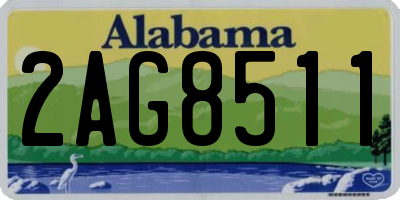 AL license plate 2AG8511