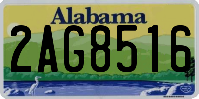 AL license plate 2AG8516