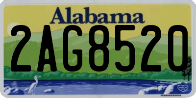 AL license plate 2AG8520