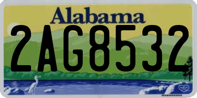 AL license plate 2AG8532