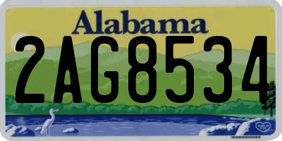 AL license plate 2AG8534