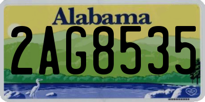 AL license plate 2AG8535
