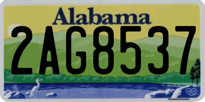 AL license plate 2AG8537