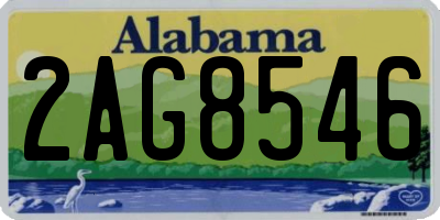 AL license plate 2AG8546