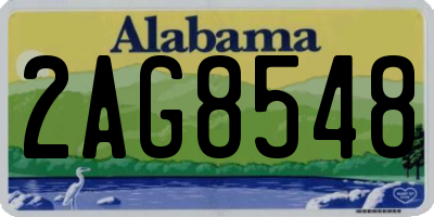 AL license plate 2AG8548