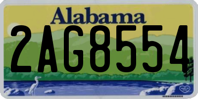 AL license plate 2AG8554