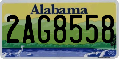 AL license plate 2AG8558