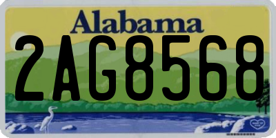 AL license plate 2AG8568