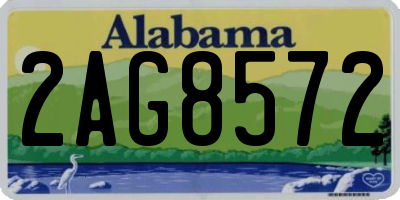AL license plate 2AG8572