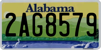 AL license plate 2AG8579