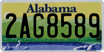 AL license plate 2AG8589
