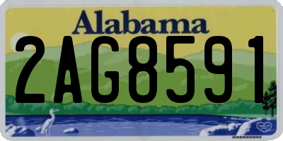 AL license plate 2AG8591