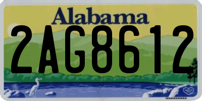 AL license plate 2AG8612