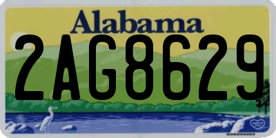 AL license plate 2AG8629