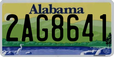 AL license plate 2AG8641