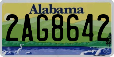 AL license plate 2AG8642