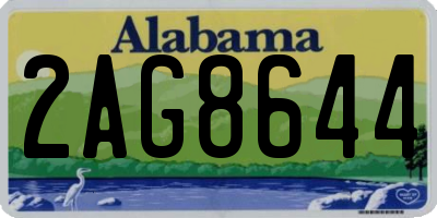 AL license plate 2AG8644