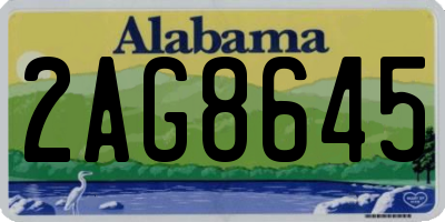 AL license plate 2AG8645