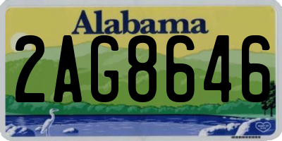 AL license plate 2AG8646
