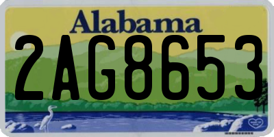 AL license plate 2AG8653