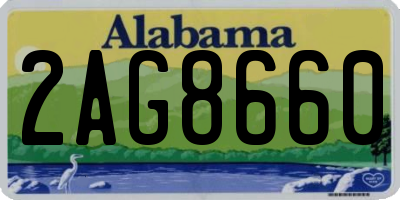 AL license plate 2AG8660