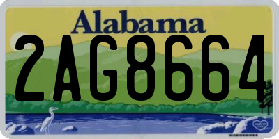 AL license plate 2AG8664
