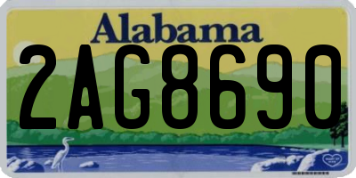 AL license plate 2AG8690
