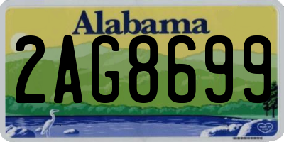 AL license plate 2AG8699