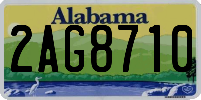 AL license plate 2AG8710