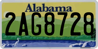 AL license plate 2AG8728