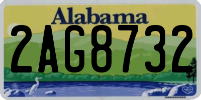 AL license plate 2AG8732