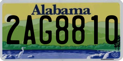 AL license plate 2AG8810