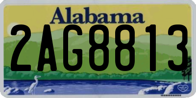 AL license plate 2AG8813