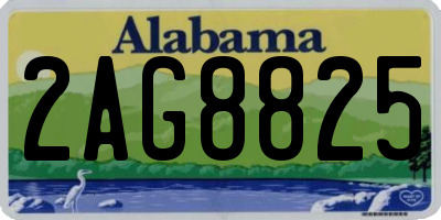 AL license plate 2AG8825