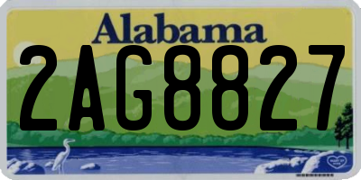 AL license plate 2AG8827